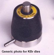 Laboratory die for 16 mm discs (IR spectroscopy)