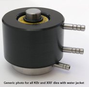 Presswerkzeug mit Wassermantel für 5 mm Presslinge (IR-Spektroskopie)