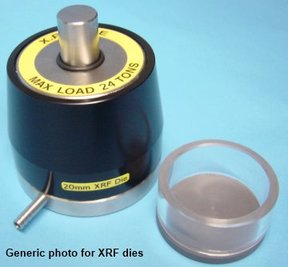Laboratory die for 25 mm discs (XRF spectroscopy)