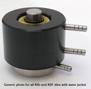 Laboratory die with water jacket for 13 mm discs (IR spectroscopy)