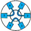 6-Port-Schaltventil, 1,32mm (0,052") Bohrung - OHNE Motor