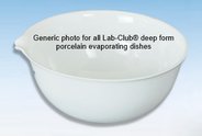 Evaporating dish, porcelain, deep form, 33mm high, 77mm OD, 72ml