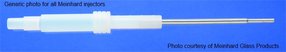 Quartz O-ring free injector, 1.0 mm ID