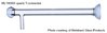 Spruhkammer-zur-Fackel T-Kugelgelenkverbinder mit Einlass für optionales Gas, Quarz, 103mm, für 7700