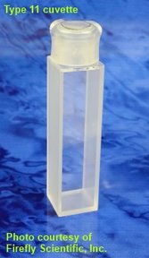 Makro-Absorptionsküvette mit Glas-Kappe, optisches Glas, Schichtdicke 1 mm