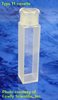 Macro absorption cuvette with glass cap, optical glass, lightpath 40 mm