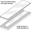 Circular dichroism cuvette, rectangular with U-shaped chamber, IR quartz, demountable, lightpath 0.05 mm