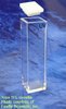 Macro fluorescence cuvette with PTFE cover, IR quartz, lightpath 20 mm