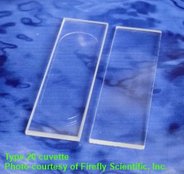 Circular dichroism cuvette, rectangular with oval chamber, UV quartz, demountable, lightpath 0.05 mm