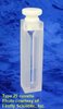 Semi-micro absorption cuvette with PTFE stopper, optical glass, lightpath 20 mm