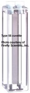 Tandem-Fluoreszenzküvette (geteilte Kammer) mit PTFE-Stöpsel, UV-Quarz, Schichtdicke 10 mm