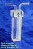 Semi-micro flow-through absorption cuvette with detachable quartz tubes, IR quartz, lightpath 10 mm