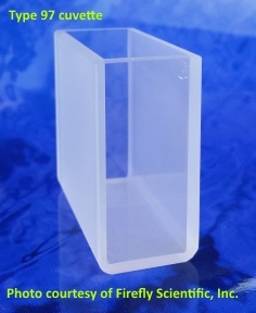 Colorimeter cuvette, optical glass, lightpath 40 mm - for CP method