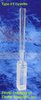 Macro absorption cuvette, quartz-to-glass graded seal tube, IR quartz, lightpath 1 mm