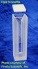 Semi-micro absorption cuvette with PTFE cover, IR quartz, lightpath 10 mm