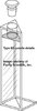 Dreieckige Fluoreszenzküvette mit PTFE-Stöpsel, Winkel 45° x 45° x 90 °, UV-Quarz, Schichtdicke 10mm