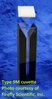 Semi-micro absorption cuvette with PTFE cover, UV quartz, self-masking, lightpath 5 mm