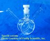 Water-jacketed cylindrical polarimeter cuvette with PTFE stopper, UV quartz, lightpath 10 mm