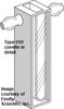 Water-jacketed absorption cuvette with horizontal tubes, IR quartz, lightpath 10 mm