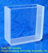Rectangular absorption cuvette, optical glass, lightpath 10 mm