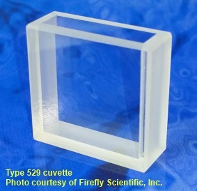 Viereckige Absorptionsküvette, optisches Glas, Schichtdicke 5 mm
