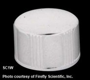 Schraubkappe mit PV-Auskleidung, ohne Loch, weiß (für Typ 34S, 41, 43, 46, 46FL)