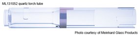 Fackel-Tube, Quarz, 3-Schlitz, für Optima 8x00