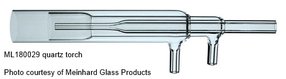 Torch, one-piece, quartz, radial, 1.4 mm injector, for Vista 720-ES/725-ES/Liberty