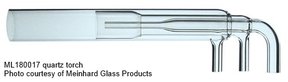 Fackel, einteilig, Quarz, axial, rechtwinklig, 2,3 mm Injektor, für Vista 720-ES/725-ES/Liberty