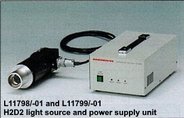 L11798-01 H2D2 light source unit with high-brightness deuterium lamp. Compressed air cooling. 115-400 nm.