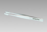 Tweezers for handling membrane filters. 304 stainless steel, 11.5cm long with bevelled, unserrated tips