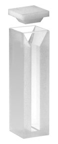 Semi-micro absorption cuvette with PTFE cover, IR quartz, lightpath 30 mm