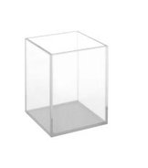 Large fluorescence cuvette, open top, optical glass, lightpath 50 x 50 mm