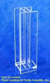 Dual-Schichtdicke-Fluoreszenzküvette, optisches Glas, Schichtdicke 10 x 2 mm