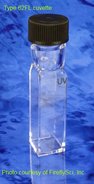 Macro cryogenic fluorescence cuvette with 13-425 screw cap, UV quartz, lightpath 10 mm