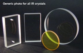 IR window, rectangular, BaF2, 30 x 15 x 4mm, drilled