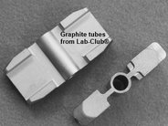 Pyrobeschichtetes Graphitrohr für Analytik Jena. Pkg. à 10 Stück